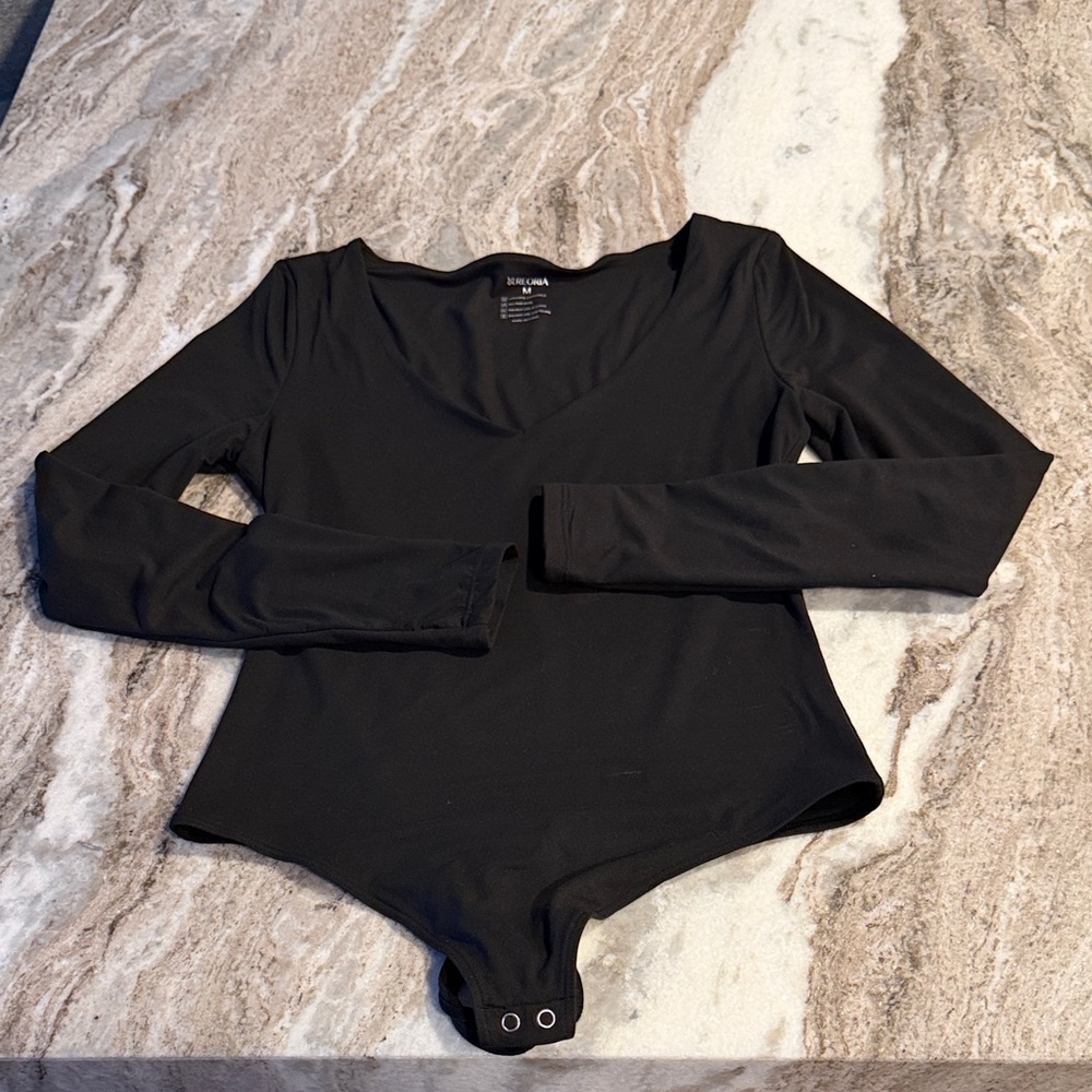 Black Long Sleeve Bodysuit